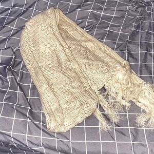 Cozy Knit Fringe Scarf